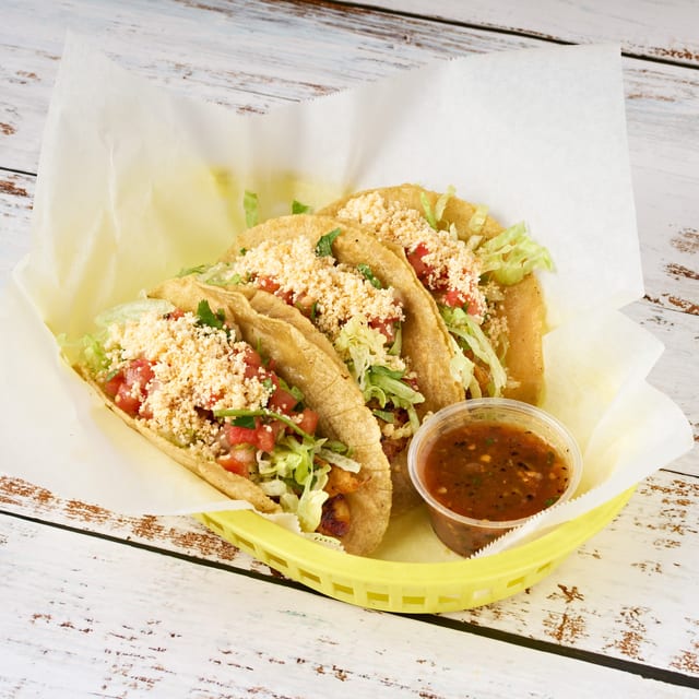 4 Chicken Tacos for $8.50.