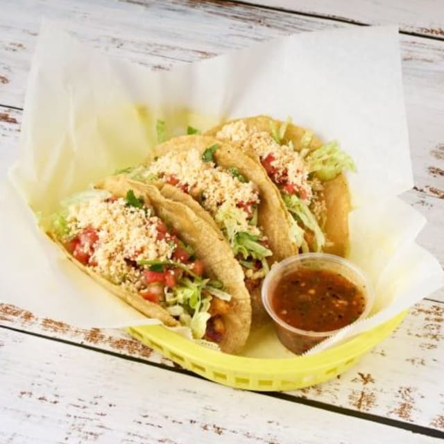 3 Chicken Tacos.